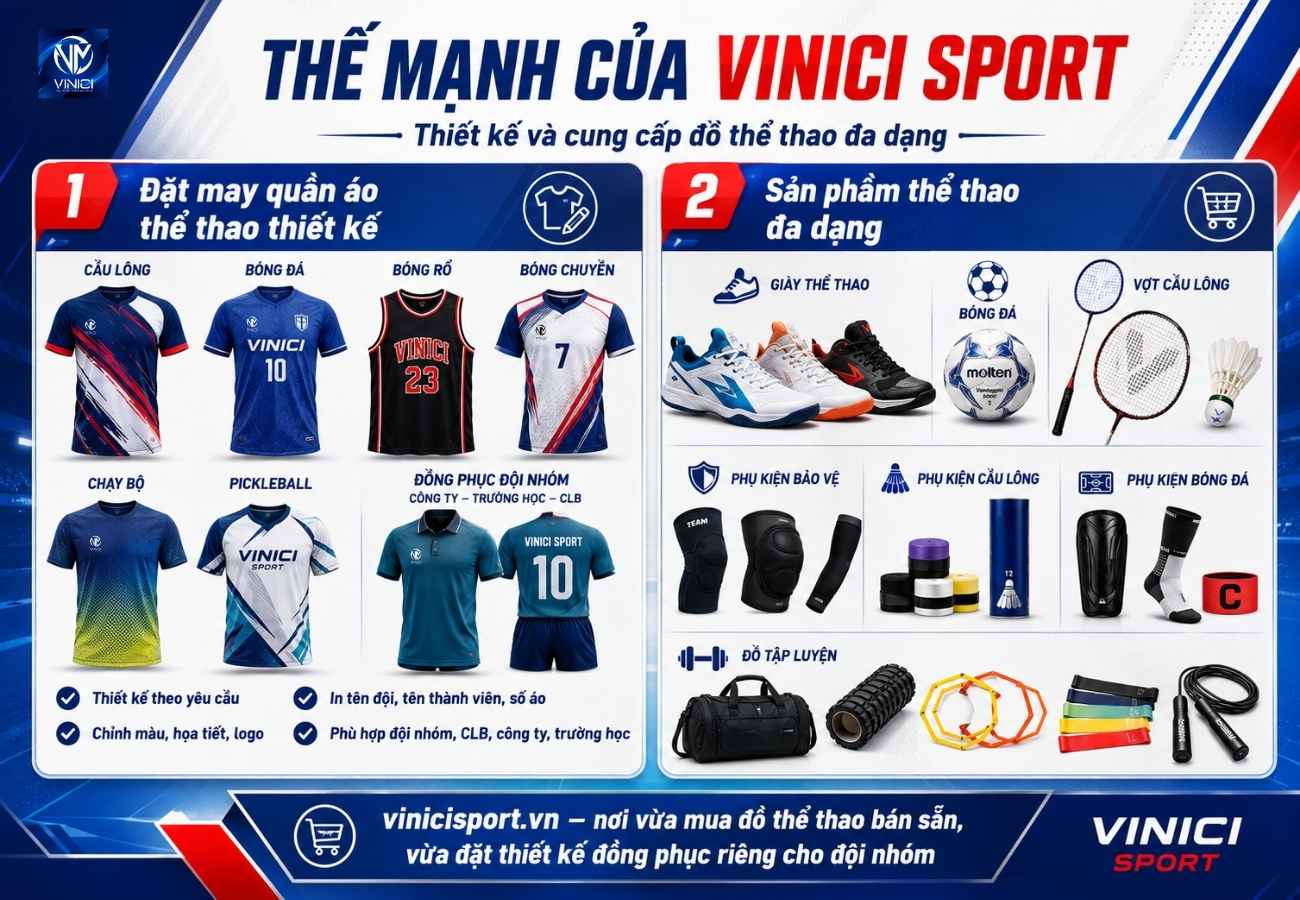 Thế mạnh của vinici sport